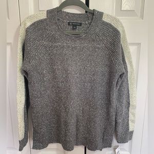 INC INTERNATIONAL CONCEPTS Gray Sequined Long Sleeve Pullover Sweater Size Large